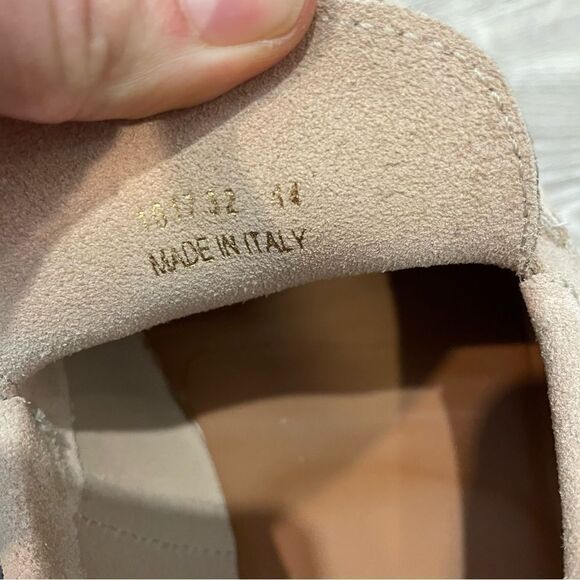 L’intervalle Fabio Pink Suede Loafer Boots Leather Made in Italy Sz 14 - Picture 9 of 9